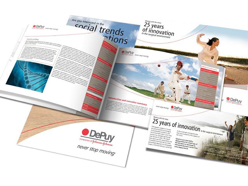 DePuy brochure design