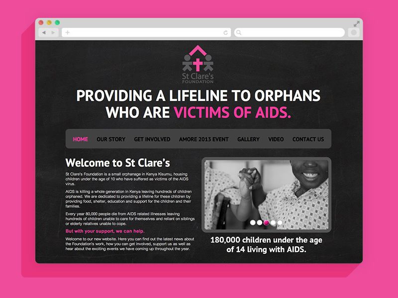 St Clares Website Design